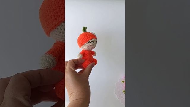 Супер мило ? Как вязать Сказочного МАНДАРИНОВОГО гнома крючком / Кукла амигуруми?