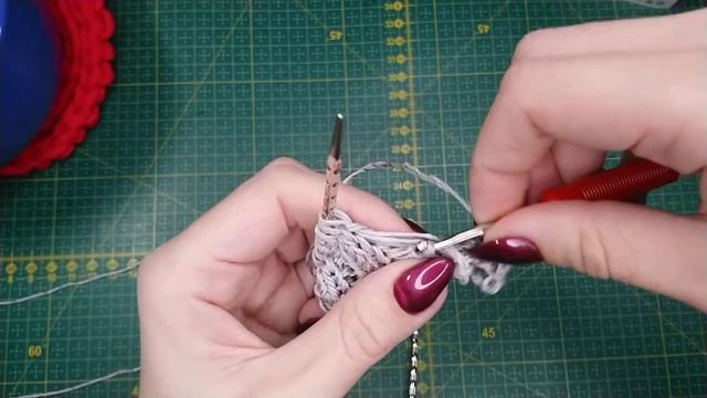 Как поднять спустившуюся изнаночную петлю. смотреть онлайн