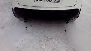 кашкай выхлоп с двух сторон