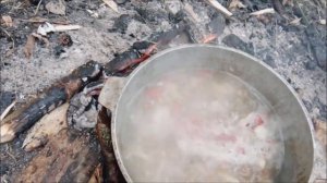 Очень вкусный ЛЕСНОЙ СУП, НА КОСТРЕ!