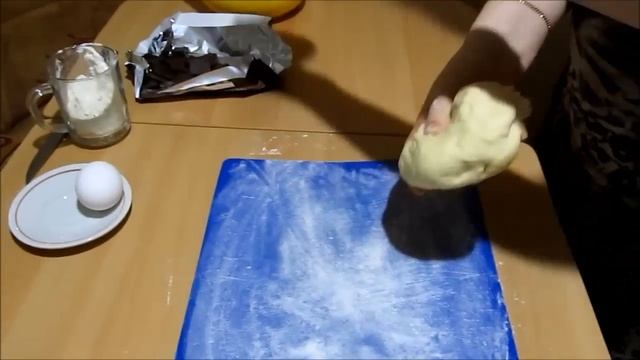 Булочки с шоколадом - Buns with chocolate filling