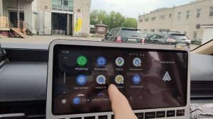 Яндекс навигатор работает на штатном Android Auto автомобиль Hyundai Staria 2021