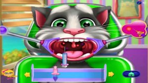 My Talking Tom Том лечит горло - Говорящий Том. Прохождение игры. Kids Games