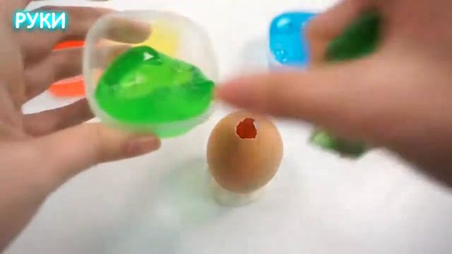 DIY Необычные разноцветные яйца из желе своими руками смотреть онлайн