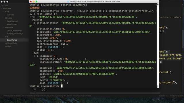 Smart Contracts in the Console · #7 Code Your Own Cryptocurrency on Ethereum