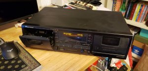 кассетная дека Pioneer Stereo CT-W404R -произведенв в Малайзии-1995-1999-год