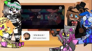 FNAF 2 toys react to the missing children (fnaf 1)