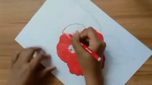 How to draw China Rose || Hibiscus Flower Drawing || Step by step ||