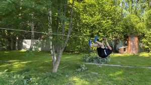 Тарзанка ZipLine ЗипЛайн 30 метров 8 тросс