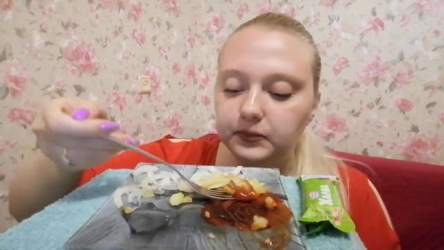 Мукбанг/Mukbang . Жареная картошка. Халва и кофе. смотреть онлайн