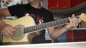 Комбинация - Два кусочека колбаски (на гитаре)