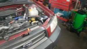 2003 Subaru Forester p0519 idle speed malfunction IAC valve throttle body low idle speed hunt clean