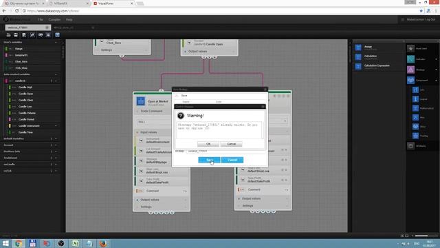 Создание торгового робота. Подробно о конструкторе стратегий Visual JForex