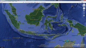 Индонезия на карте мира