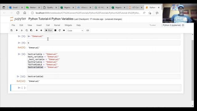Python Programming -4. Python Variables