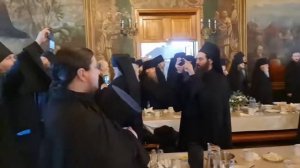 Колядки в исполнении братии Оптиной Пустыни в братской трапезной. 2022 г.