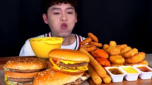ASMR 치즈찍먹방 모음집🤪치즈소스에 빠진 음식들 햄버거 너겟 치즈스틱 찍먹방! Cheese Sauce Collection Burger nuggets Cheese MuKBang