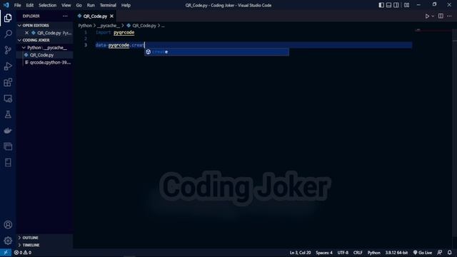 QR Code Generator in just 3 lines of Python | Python Tutorial for Beginners #pythonprogramming #qr
