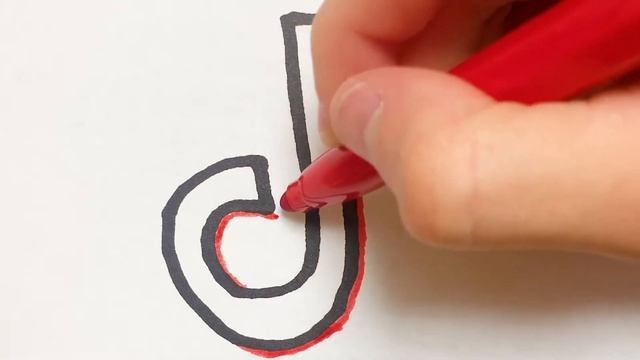 Как нарисовать Тик Ток - Раскраска Тик Ток значок для детей - Рисунки Раскраски смотреть онлайн