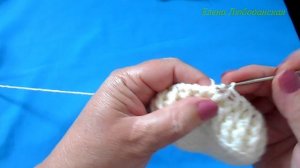 Пинетки крючком, подробный мастер-класс