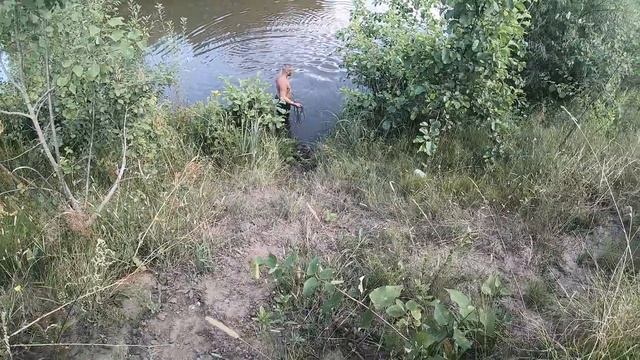 Маленькая речушка + кастинковая сеть = крутая рыбалка)) смотреть онлайн