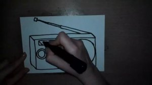 How to draw a radio   -  Как нарисовать радио Как нарисовать милые рисунки