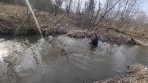 Рыбалка на паук,нашли бобриную дамбу,поставили берёзовый сок.