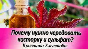 Почему нужно чередовать КАСТОРКУ и СУЛЬФАТ при чистке кишечника? | Кристина Хлыстова