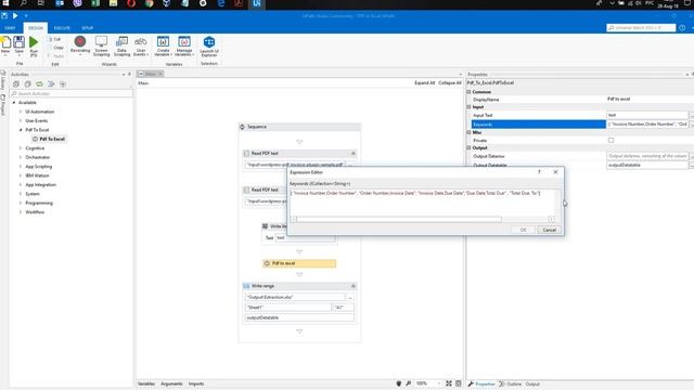 UiPath PDF to Excel Custom Activity (switch on subtitles) смотреть онлайн