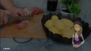 Жареная картошка с мясом в духовке // Очень вкусное и ароматное блюдо