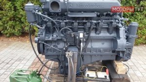 Запуск двигателя Мерседес OM 457 LA / Engine start Mercedes OM 457 LA