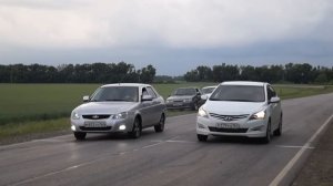 Hyundai Solaris AT VS Лада Приора