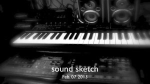 Synth sound sketch with Roland JX305 Feb. 7th 2013