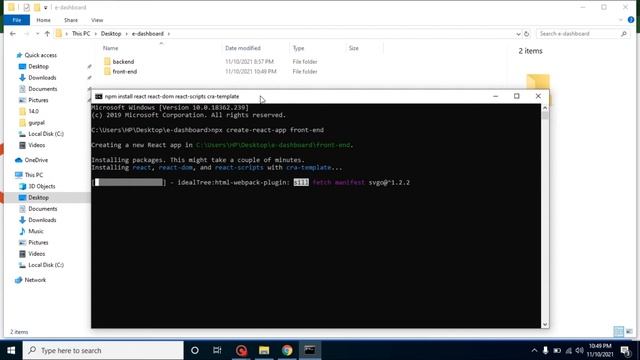 React and node js project # 3  Frontend Setup (react.js ) - MERN stack