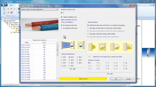 TiSoft ElectricalDesign, Singleline diagrams