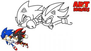 How to Draw SONIC FIGHTING vs SHADOW | SONIC 3