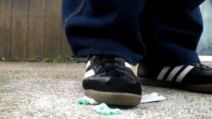Adidas Samba toothpaste trample