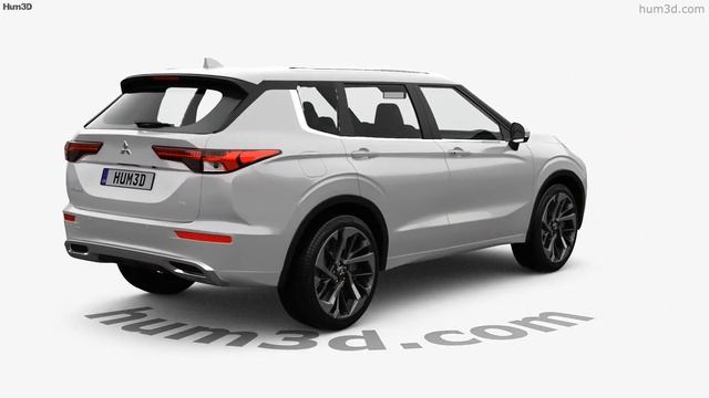 Mitsubishi Outlander SEL US-spec 2021 3D model by Hum3D.com смотреть онлайн