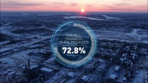 In February 2021, the overall construction progress of the Amur Gas Processing Plant reached 72.8%