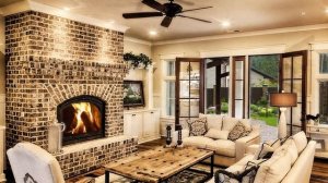 Проект камина из кирпича для дома  Красивая атмосфера