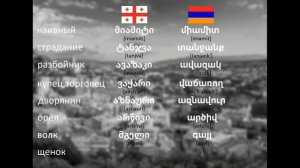 Общие Слова В Грузинском И Армянском Языках.