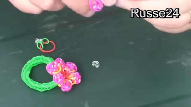 Браслет И з Резинок Без Станка Цветок смотреть онлайн