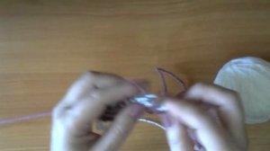 Мозаичный узор спицами.