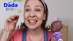 Learn To Talk with Ms Rachel - Help Take Care of Dolls - Speech, Baby Sign - Doll turn into baby