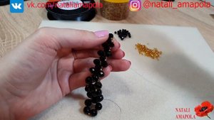Necklace CORNER/Beaded necklace/DIY/Колье уголок/Колье из бисера своими руками /Комплект ИМПЕРАТРИЦ