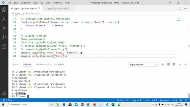 TypeScript Tutorial 6 - TypeScript Functions