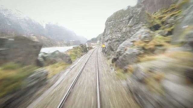 TRAIN DRIVER'S VIEW: Local Service run with rain and floods