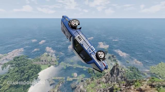 Spike Strip High Speed Crashes #73 – BeamNG Drive | CrashBoomPunk смотреть онлайн