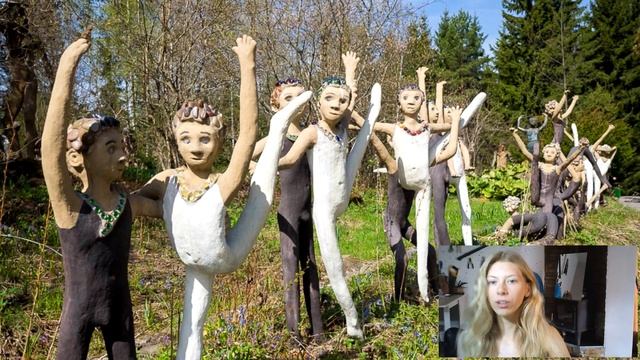 Скульптуры с настоящими зубами: Мистический лес - Финляндия