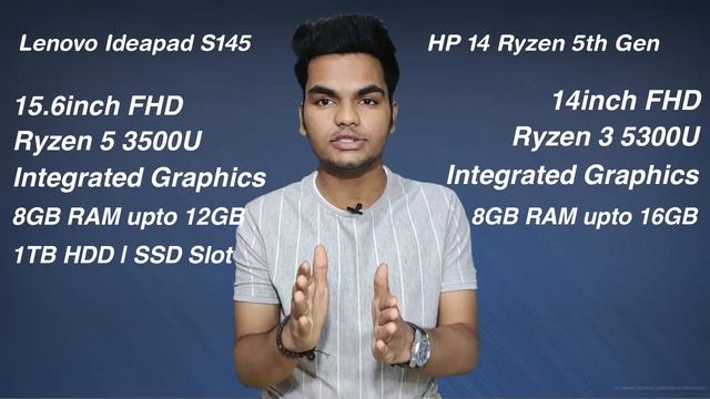 Lenovo Ideapad S145 vs HP 14 | Ryzen 3 5300U vs Ryzen 5 3500U | Kon Jitega Best Laptop ka Crown ? смотреть онлайн
